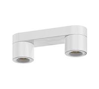 ledscom.de Plafón ELEKTRA, 2 luces, porcelana, blanco brillante, 2x E27 máx. 60W