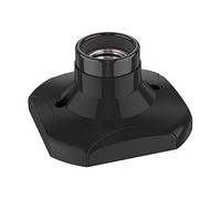 ledscom.de Plafón portalámparas ELEKTRA, negro, 1x E27 máx. 60W