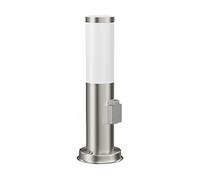 ledscom.de PORU luz de camino/luz de bolardo para exteriores, IP44, 39 cm, acero inoxidable, 1x E27 máx. 40W