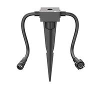 ledscom.de Sensor crepuscular IP44 sistema enchufable NEMO incl. pica de tierra, sensor de luminosidad para exteriores, interruptor día/noche para iluminación de jardines