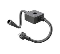 ledscom.de Sensor crepuscular para exteriores, IP44 sistema enchufable NEMO, negro, sensor de luminosidad, interruptor día/noche