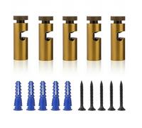 LEDSone 5 ganchos de montaje de cable de techo para lámpara de araña e iluminación de araña, soporte de cable minimalista, gancho de metal de fácil ajuste con tornillo para cable de luz colgante