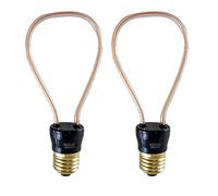 LEDSone Bombilla LED decorativa de neón E27 para el hogar, ampolla de iluminación navideña Edison (D, 2 unidades)