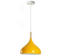 LEDSone Moderna lámpara colgante con forma de mezquita de 31,5 cm, iluminación industrial para techo, ideal para comedor, bar, clubes y restaurantes (amarillo)