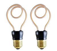 LEDSone Paquete de 2 bombillas LED decorativas de ángulo ambiental retro para cafeterías, restaurantes, bares, clubes, sala de estar