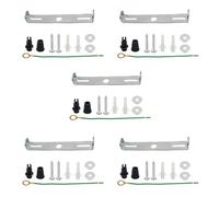 LEDSONE Paquete de 5 soportes de iluminación para placa de techo de 95 mm, soporte de lámpara de techo, soporte de placa rosa con accesorios para iluminación de candelabro, oficina en casa