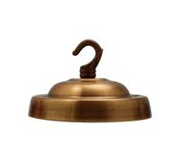 LEDSone - Placa de gancho para plafón (105 mm, latón amarillo, con accesorios para techo y lámpara de pared, color amarillo