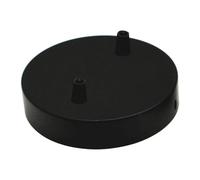 LEDSone Roseta de techo de LEDSone, color negro, perfecta para cables flexibles de tela, plafón de metal con accesorios para techo y lámpara de pared. (2 apagados)