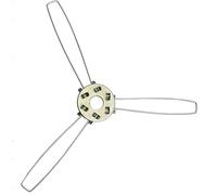 LEDSone Soporte de clip de resorte para pantallas de lámpara, Reino Unido IP30 para cualquier habitación, bar, dormitorio, comedor, entrada, pasillo, cocina, sala de estar (3 alas, 8 cm)