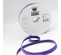 Leduc 20 metros con ribete de satén, 30 colores, para costura de 10 mm (8+2), calidad italiana 2083, morado