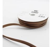 Leduc 20 metros con ribete de satén, 30 colores, para costura de 10 mm (8+2), calidad italiana 2122 marrón