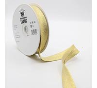 Leduc 20 metros sesgo 13 colores metal Lurex - para costura doble pliegue 8+20+8 mm calidad italiana 9562 GOLD