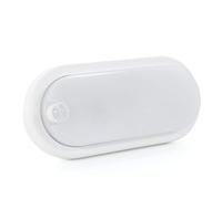 LEDUNI Aplique LED con Sensor Movimiento 12W 960LM PIR 360º IP54 Luz Fría/Neutra (Luz Neutra, Oval)