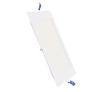 LEDUNI ® Downlight Panel LED Cuadrado 12W 1020LM Color Blanco Neutro 4000K Angulo 120 IP40 OPAL Aluminio 170 * 170 * 12Hmm Dimension de corte 150mm Pack de 10 Unidades