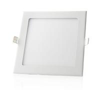 LEDUNI ® Downlight Panel LED Cuadrado 20W 1640LM Color Blanco Frío 6000K Angulo 120 IP40 OPAL Aluminio 220 * 220 * 12Hmm Dimension de corte 205mm