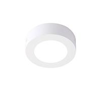LEDUNI ® Downlight Plafón Superficie LED Redonda 6W 480-520LM Color Blanco Frío 6000K Angulo 120 IP40 OPAL Aluminio 120 * 40Hmm Pack de 2 Unidades