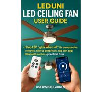 LEDUNI LED Ceiling Fan User Guide: Stop LED “glow when off,” fix unresponsive remotes, silence buzz/hum, and sort app/Bluetooth control-practical fixes