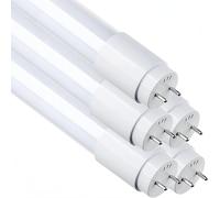 LEDUNI ® Tubo T8 Cristal LED 18W Conexión Un Lateral Luz Blanco Frío 6000K 1200CM (PACK 5)