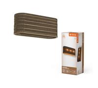 LEDVANCE 3 luces Decor Cardboard Oval marrón de cartón ondulado, E27, 600 mm de longitud, pantalla de material reciclado, sostenible gracias a la fuente de luz reemplazable, fácil de instalar