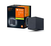 LEDVANCE Aplique de exterior ENDURA Classic Square Down, negro, casquillo GU10 (máx. 35W), puede equiparse con una lámpara normal o inteligente, tipo down o up/down, protección IP44