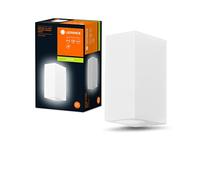 LEDVANCE Aplique de exterior ENDURA Classic Square Updown, blanco, casquillo GU10 (máx. 35W), puede equiparse con una lámpara normal o inteligente, tipo down o up/down, protección IP44