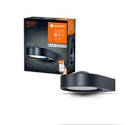 LEDVANCE Aplique de exterior WiFi SMART+ 6,7W, 420lm, gris, luz blanco dinámicoe y 16 millones de colores, regulable, con cabezal direccional, controlable mediante app, para Amazon, Google, etc.