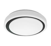 LEDVANCE Aplique y plafón LED inteligente para uso en interiores con tecnología WiFi, color de luz cambiante (3000K-6500K), negro, 380mm, compatible con Google y Alexa Voice Control, SMART+ WIFI ORBIS