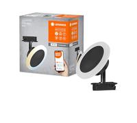 LEDVANCE Cabezal de luz SMART+ con sistema de carril WiFi, negro, 6,5 W, 480 lm, cabezal direccional, luz blanco dinámico (3000 K-6500 K), controlable mediante app, para Amazon, Google, etc.