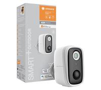 LEDVANCE Cámara Inteligente WiFi para Exteriores con batería, Audio bidireccional, Video HD y Sensor, Compatible con Alexa y Google, Resistente a la Intemperie, Color Blanco, 1 Paquete (75829)