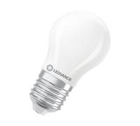 LEDVANCE Classic P25. Bombilla led esférica mate regulable 220-240V 1,8W 2700K E27. 250 Lumen. Equivalente a 25W. 15.000 Horas. Dimensiones: 84 X 45mm.