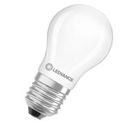 LEDVANCE Classic P40 Performance Class. Bombilla led esferica mate 220-240 V, 3,4 W, 2700 K, E27. 470 lúmenes. Equivalente a 40 W. 15.000 horas. 84 x 45 mm.