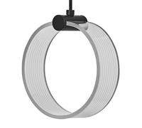 LEDVANCE Decor Circle lámpara colgante decorativa PL, 8W, 370lm, 3000K/4200K/6500K, blanco cálido/blanco frío/luz diurna, interruptor click-CCT, no regulable, IP20, plástico, negro