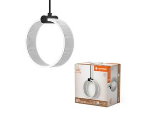 LEDVANCE Decor Circle lámpara colgante decorativa PL, 8W, 370lm, 3000K/4200K/6500K, blanco cálido/blanco frío/luz diurna, interruptor click-CCT, no regulable, IP20, plástico, negro