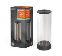 LEDVANCE DECOR FILAMENT Lámpara de mesa LED de 240 mm, gris oscuro, 1,2 W, 105 lm, inalámbrico, diseño moderno de filamentos, control de brillo individual, regulable, tecnología táctil, batería de