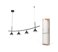 LEDVANCE Decor Fuji 4xpendant, 13W, 3000K en negro