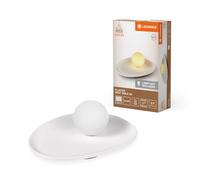 LEDVANCE Decor Plaster Nest Lámpara de mesa decorativa de escayola, con base de enchufe G9, IP20, blanca