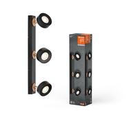 LEDVANCE DECOR SPOT PLUTO, 14,4W, 960lm, negro, foco, cabezales ajustables, versátil, foco de interior, luz de color blanco cálido, óptica de alta calidad, montaje fácil