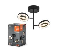LEDVANCE DECOR SPOT SATURN, 21W, 465lm, negro, foco, cabezales ajustables, versátil, foco de interior, regulación de temperatura de color en 3 niveles, carcasa de alta calidad