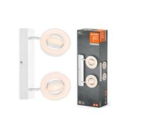LEDVANCE DECOR SPOT SATURN, 21W, 610lm, blanco, foco, cabezales ajustables, versátil, foco de interior, regulación de temperatura de color en 3 niveles, carcasa de alta calidad