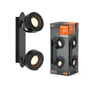 LEDVANCE DECOR SPOT VENUS, 10,5W, 450lm, negro, foco, cabezales ajustables, versátil, foco de interior, luz de color blanco cálido, acabado de alta calidad, montaje fácil