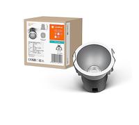 LEDVANCE Downlight empotrable SPOT TWIST, plateado, 5W, 400lm, 840 WT, 70 mm de diámetro, color de luz blanco frío, 90% menos consumo de energía en comparación con los downlights halógenos, 4000K