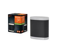 LEDVANCE ENDURA STILE DALLAS Luce da esterno, lampada a parete, grigio scuro, installazione rapida e semplice, classe di protezione IP44