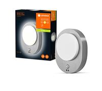 LEDVANCE ENDURA STYLE BOW 27cm - moderna luminaria de pared con carcasa de aluminio para uso exterior, 7W, 3000K blanco cálido, 280 lm, gris oscuro, iluminación indirecta