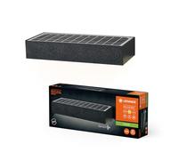 LEDVANCE ENDURA STYLE BRICKLUME sensor, luz solar, 6W, 850lm, gris oscuro, iluminación indirecta, detector de movimiento, sensor de luz diurna, clase deIP65, 3.000K, color de luz blanco cálido