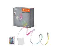 LEDVANCE FLEX Tira de luz LED con funcionamiento a pilas, 5 W, control de color RGB, 5 m de longitud, regulable, flexible y plegable, para aplicaciones en interiores, LED no sustituible