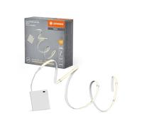 LEDVANCE FLEX Tira de luz LED con funcionamiento a pilas, COB distribución homogénea de la luz, 3,3 W, 150 lm, 2 m de longitud, flexible y plegable, para aplicaciones en interiores, LED no sustituible
