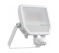 Ledvance Foco LED de aluminio blanco 41 W 6000 lm 100D - 840 blanco frío | IP65 - Detector de movimiento y sensor de luz - simétrico