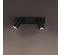 LEDVANCE Foco LED Octagon, atenuable, 2 luces, negro