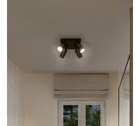 LEDVANCE Foco LED Octagon atenuable, cuadrado de 4 luces negro