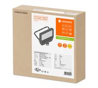 Ledvance Foco Proyector LED 50W 5500Lm 3000K 100x100º IP65 Sensor Movimiento Blanco Cálido [LVE-4058075461017]